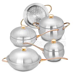 10pcs apple shape cookware big belly sha