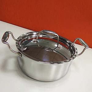 Honeycomb three layer steel soup pot, non-stick pot