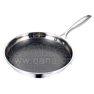 Honeycomb suspension non-stick frying pa