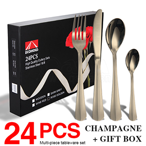 24 pieces champagne+gift box