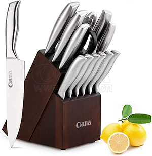 Knife Set, 14-Piece Kitchen Knife Set with Block Wooden,Self Sharpening for Chef Knife Set, Japan Stainless Steel Knife Set,Boxed Knife Sets,Best Gift