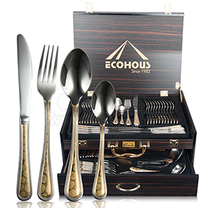 304 Stainless Steel four piece TABLEWARE set