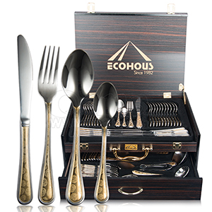 304 Steel four piece tableware set