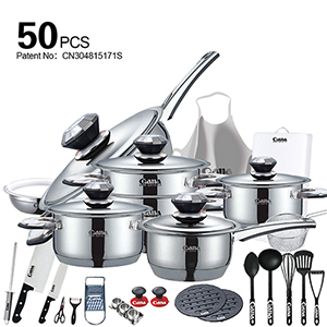Cooking pot stainless steel cookware set