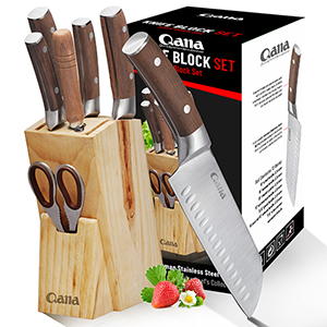 Steel Head wooden handle Knife set