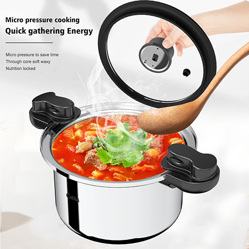 Rotary low pressure valve micro pressure cooker