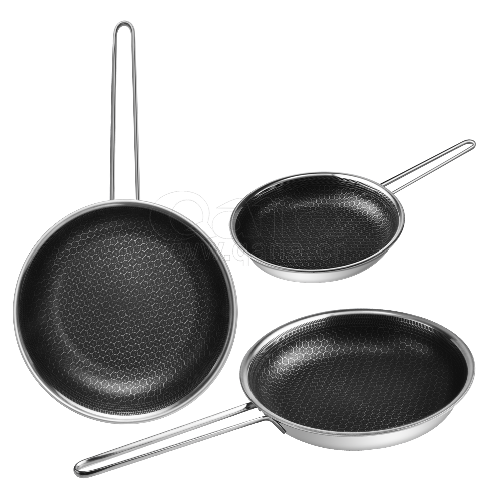 Honeycomb frying pan