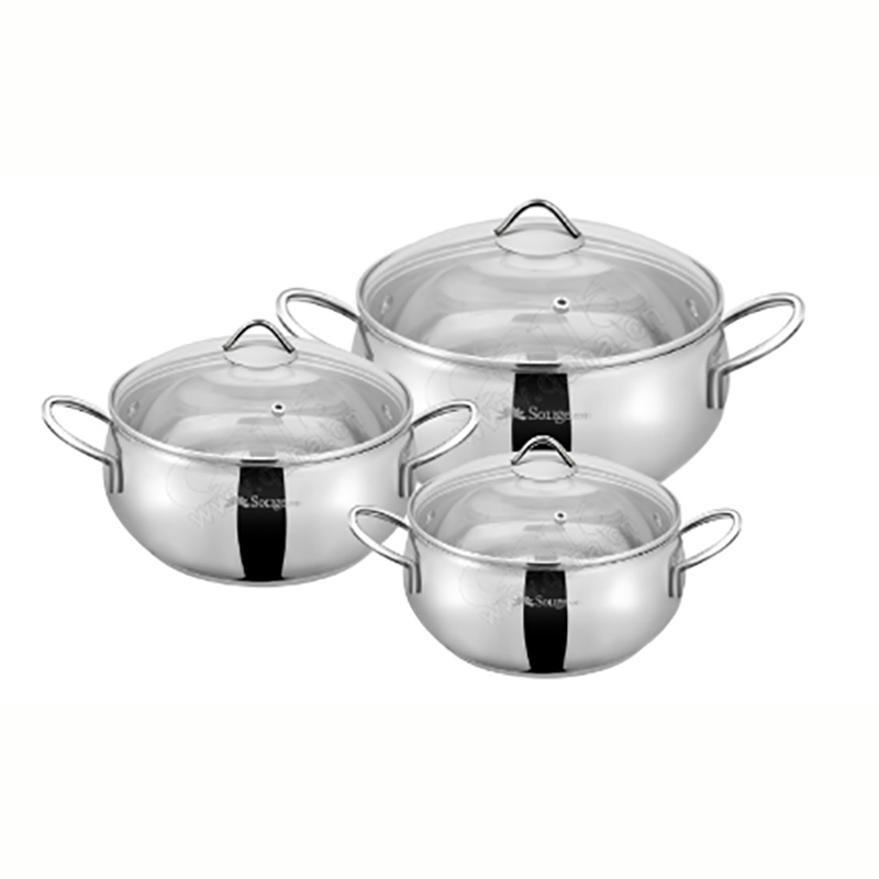 6Pcs Cookware Set Apple Shape
